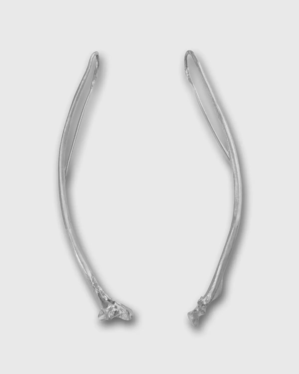 Rattlesnake Rib Earrings In Sterling Silver 1