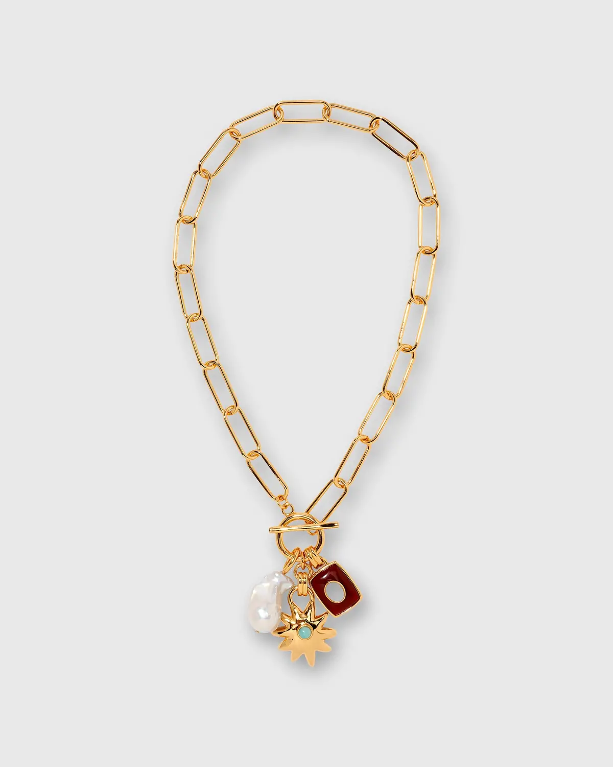 Helios Charm Necklace In Multi 1