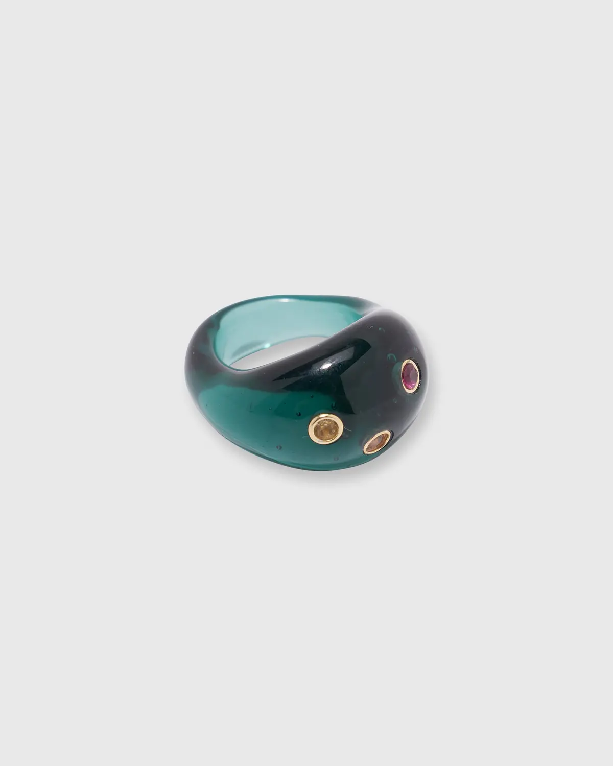 Monument Ring In Deep Teal 1