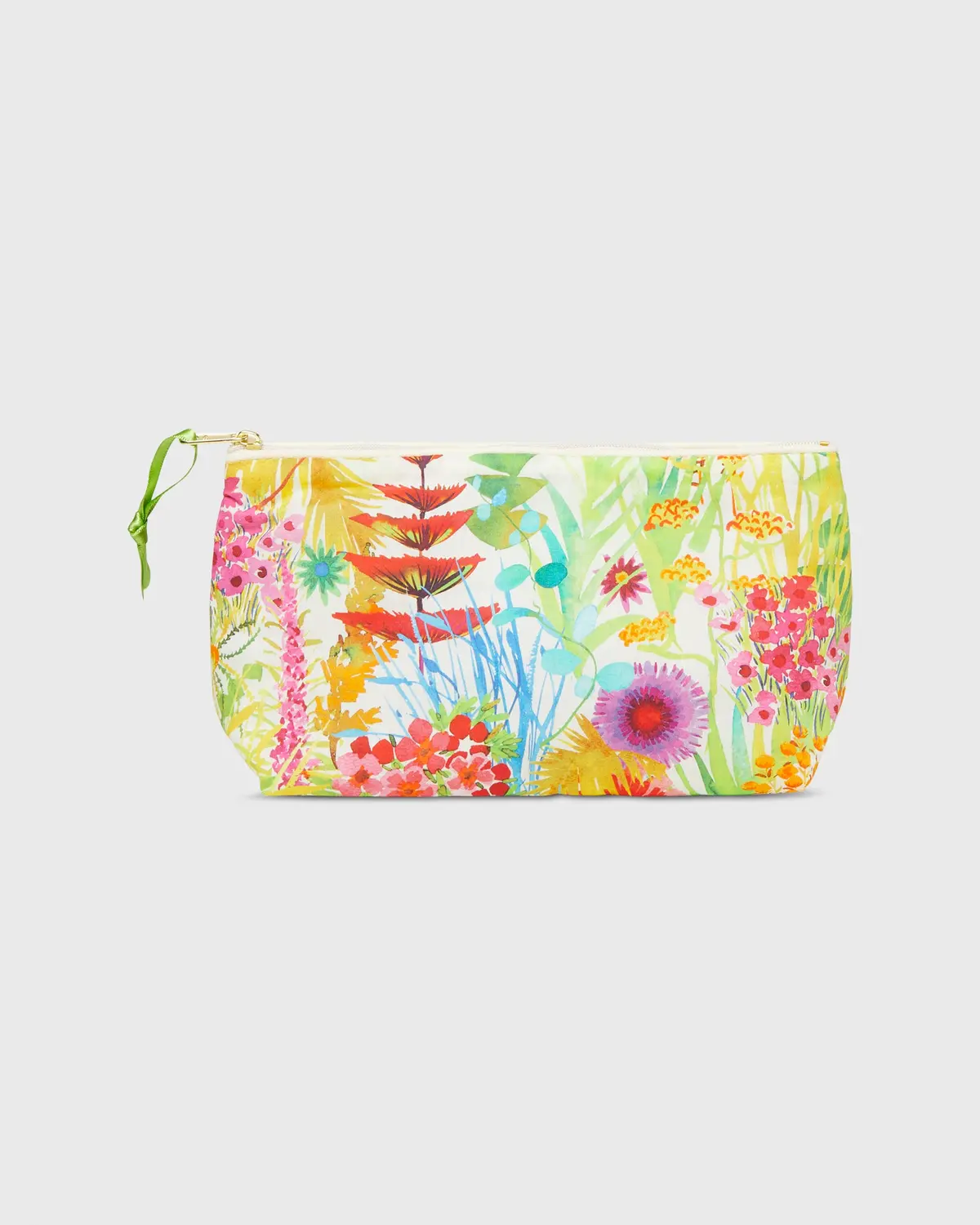 Soft Small Cosmetic Bag In Ivory Multi Tresco Liberty Fabric 1