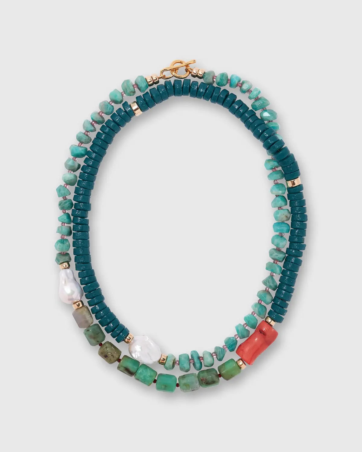 Cabana Necklace In Green Sea 1