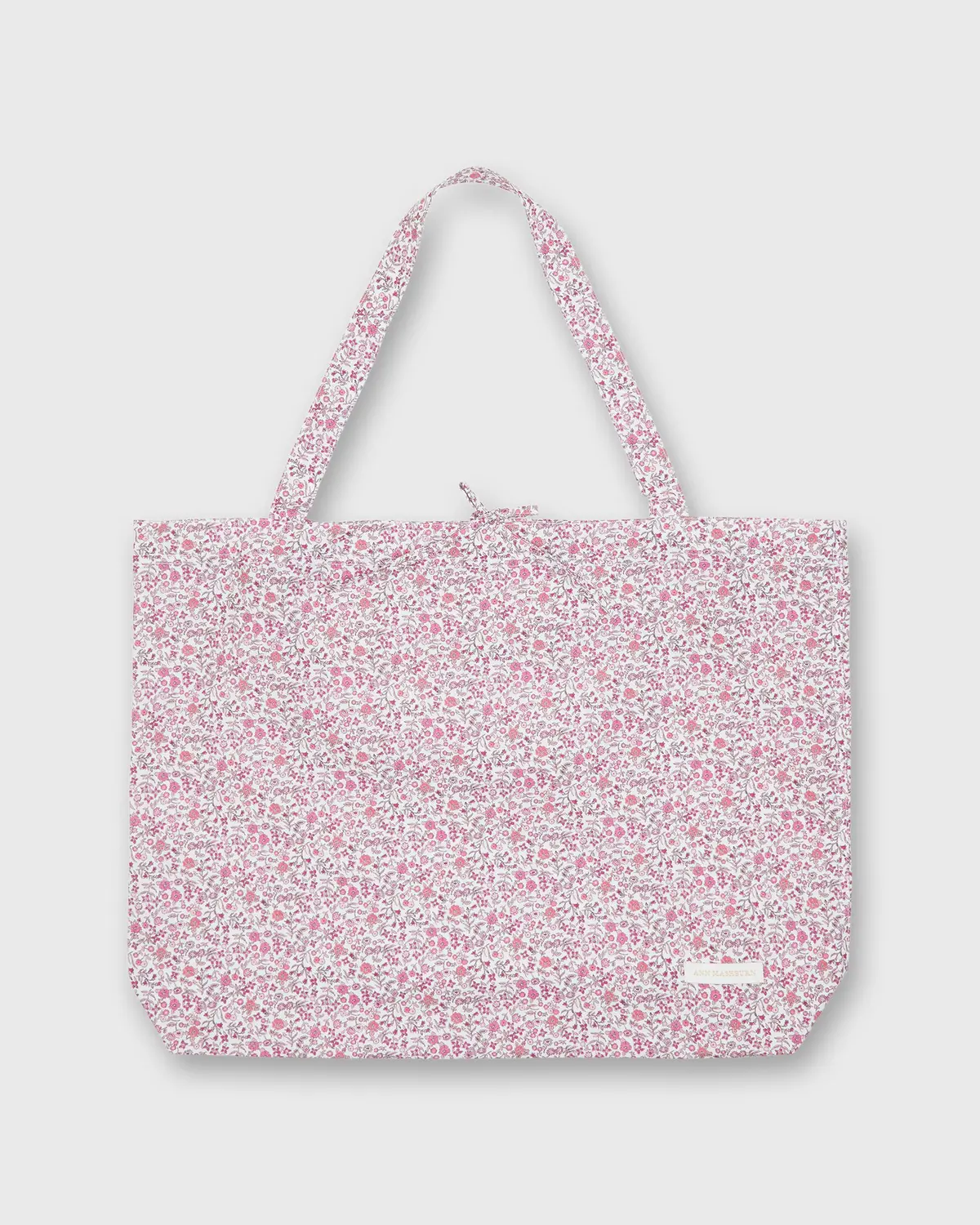 Reusable Tote Bag In Pink Diderot Liberty Fabric 1