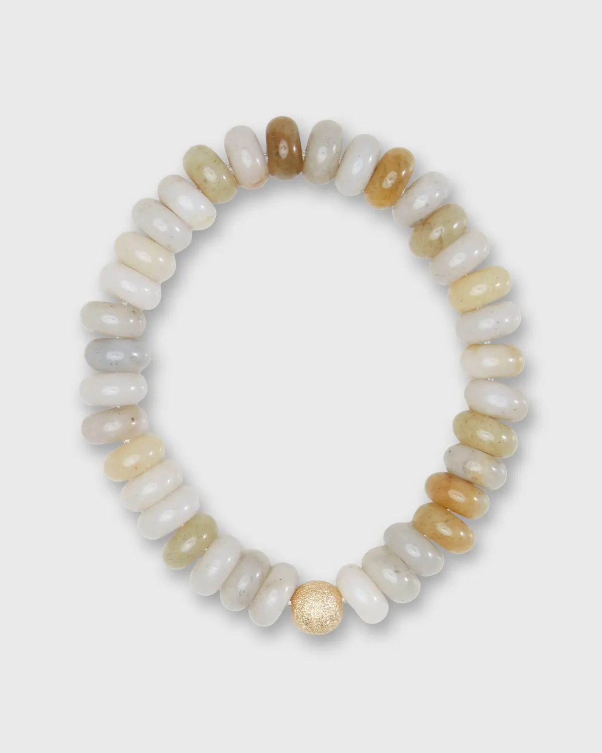 Semi Precious Beaded Bracelet In Stone Monochrome 1