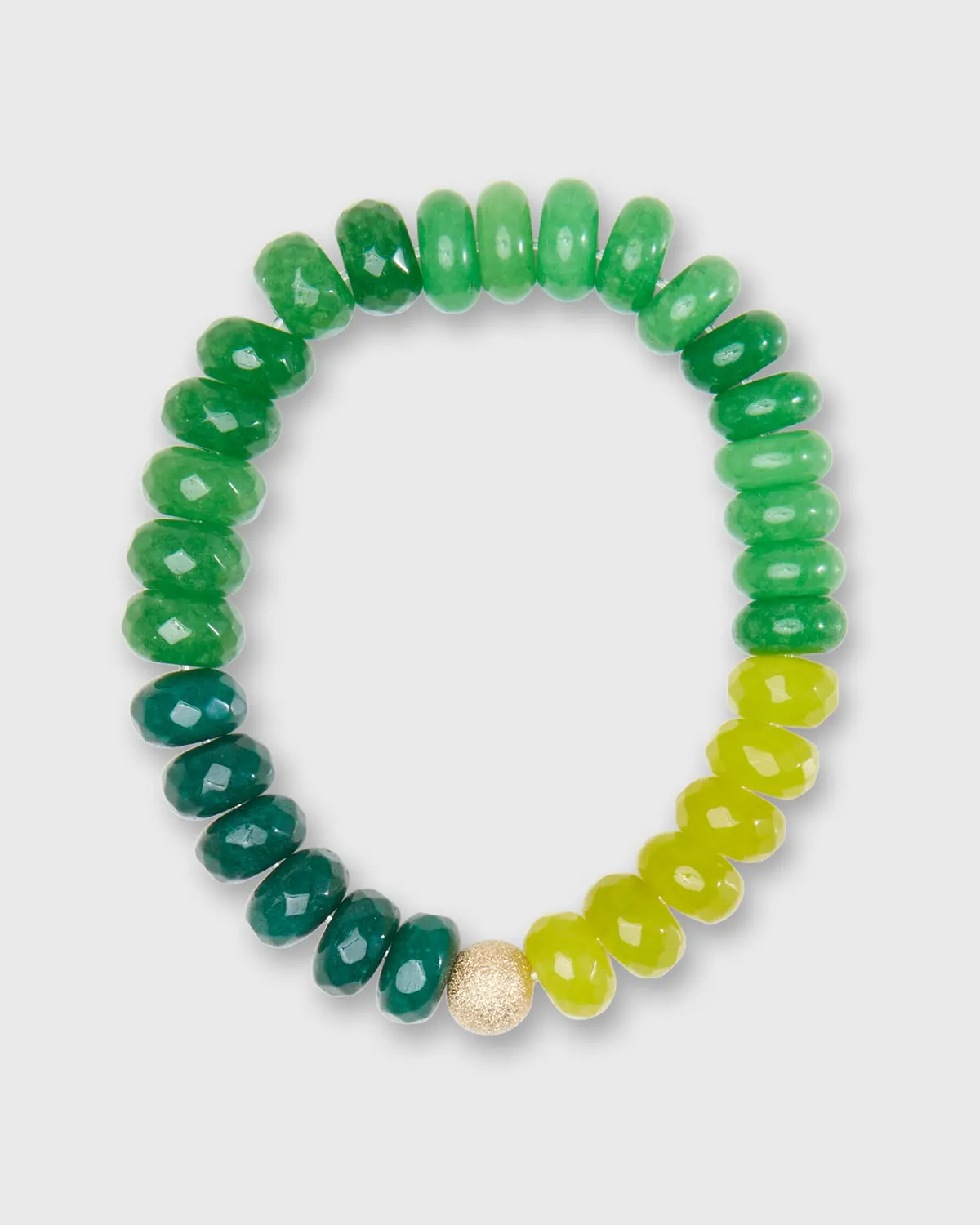 Semi Precious Beaded Bracelet In Grass To My Mind 1