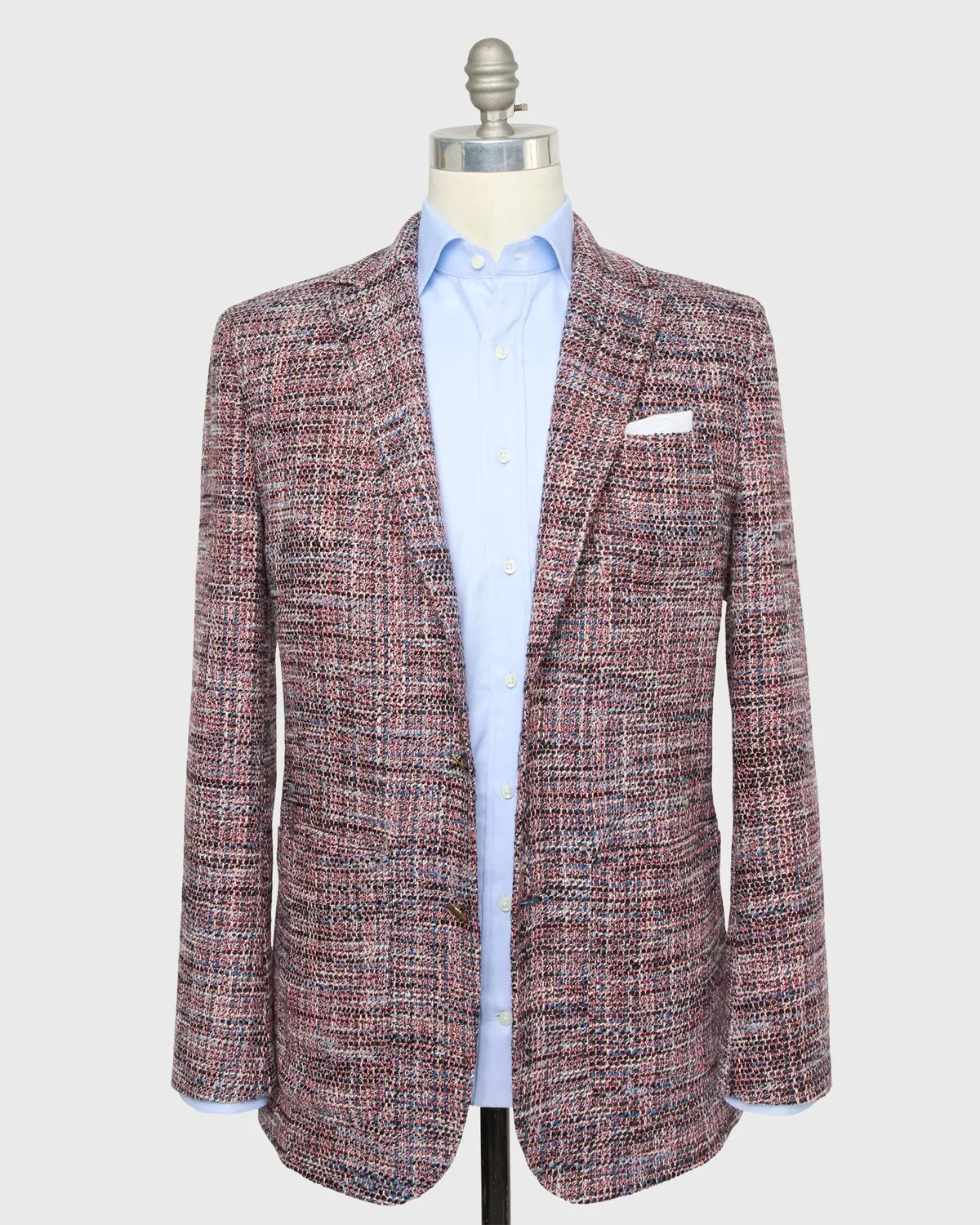 Ghost Blazer In Red/White/Blue Tweed 3