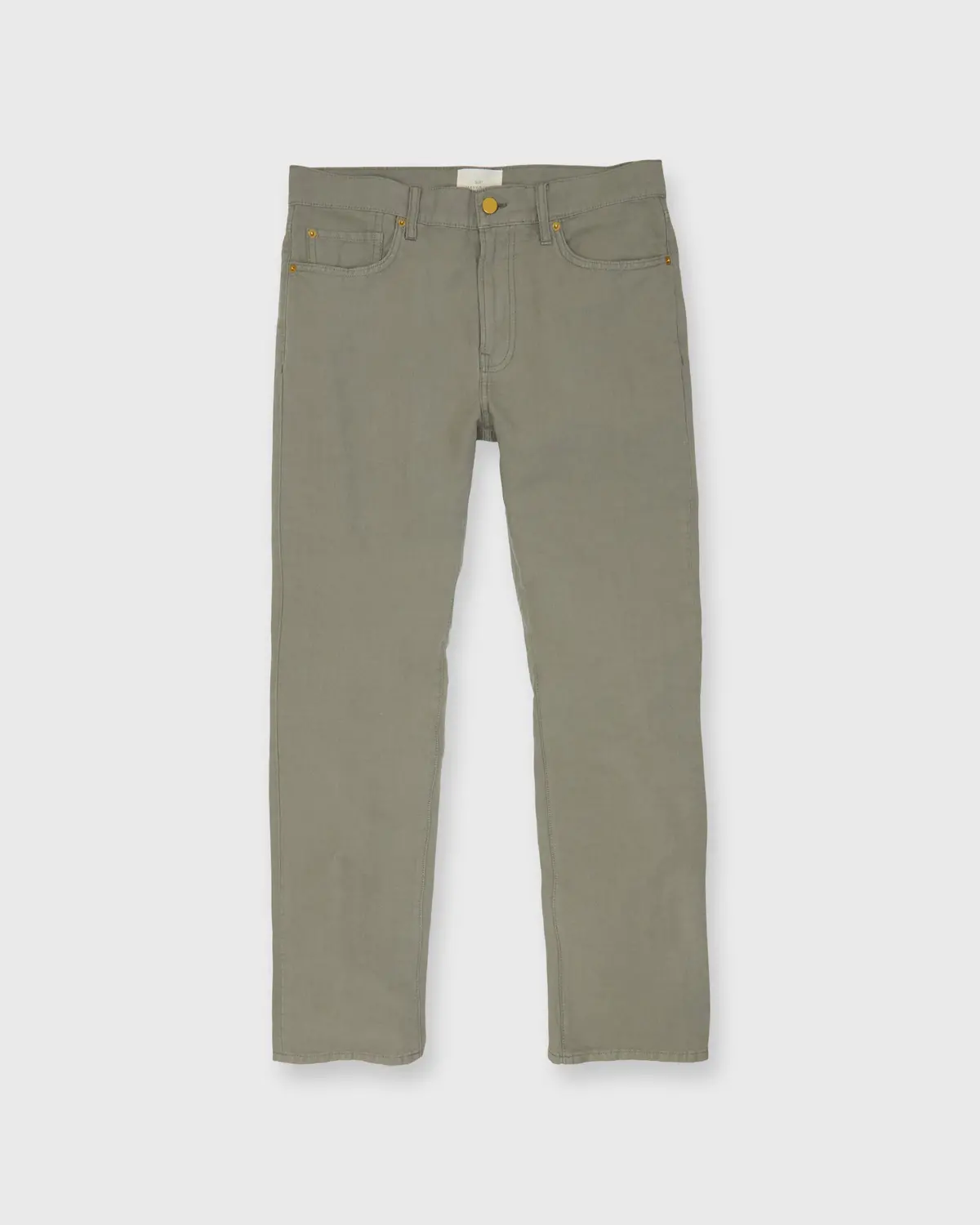 Slim Straight 5-Pocket Pant In Sage Canapa Canvas 2