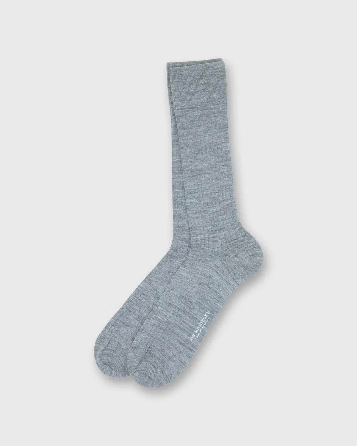 Trouser Dress Socks In Light Heather Grey Extra Fine Merino 1