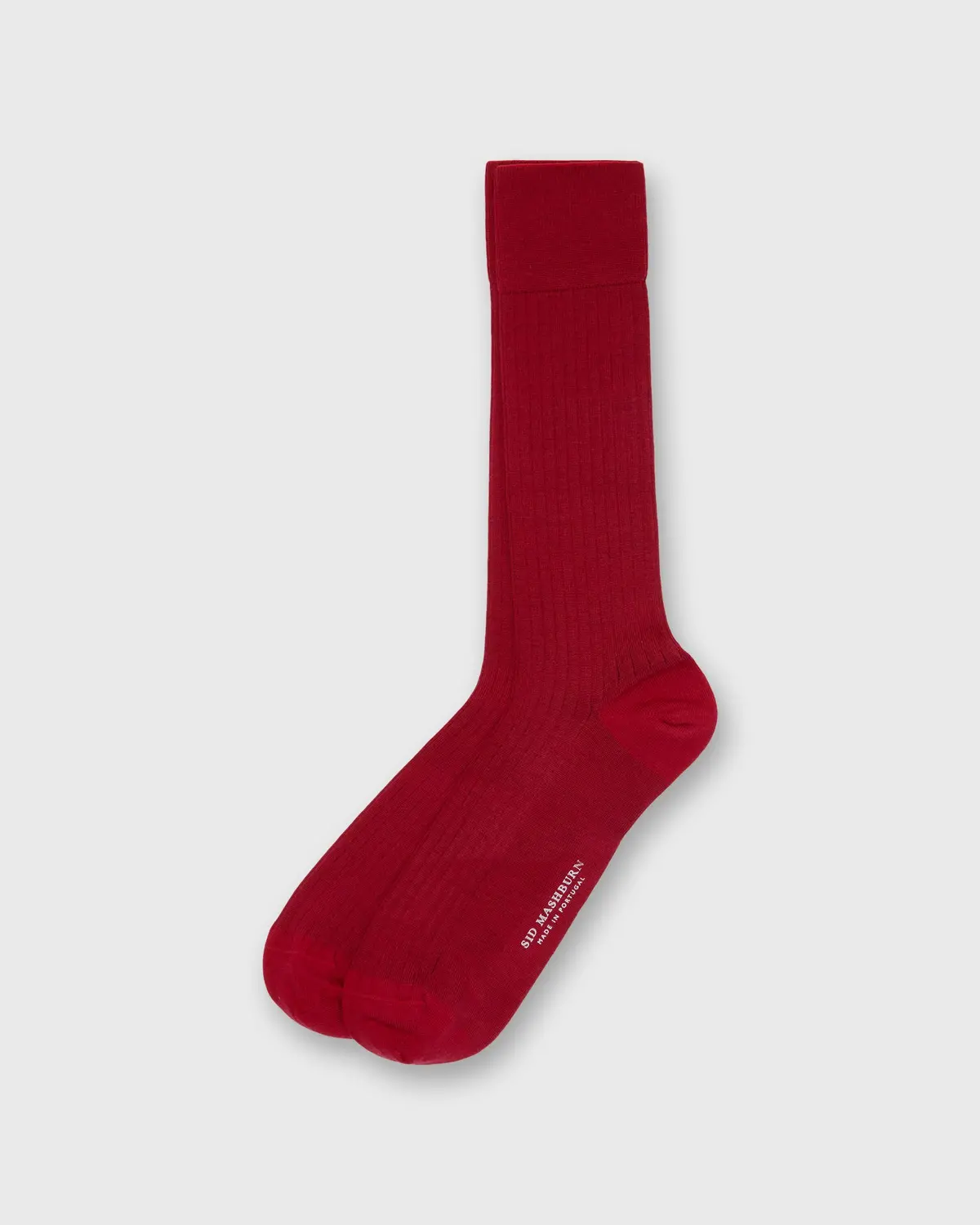 Trouser Dress Socks In Red Extra Fine Merino 1