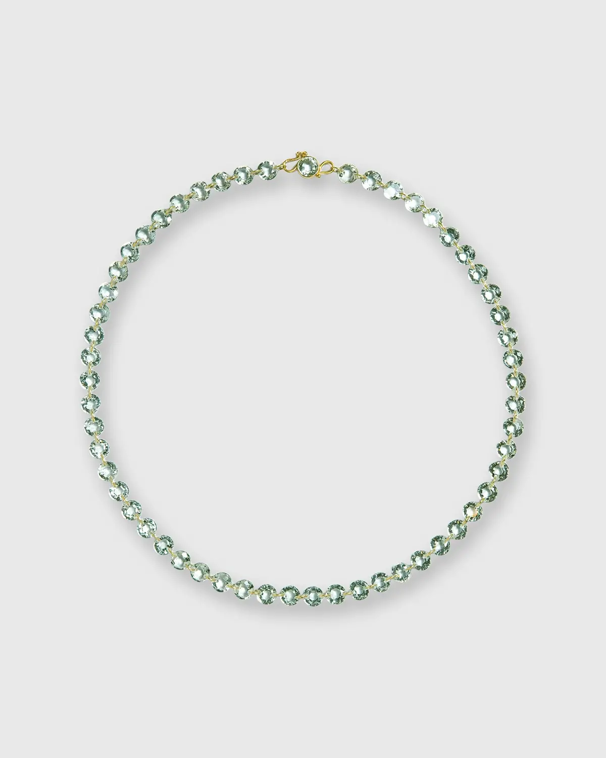 Small Lady Like Necklace In Green Quartz 1