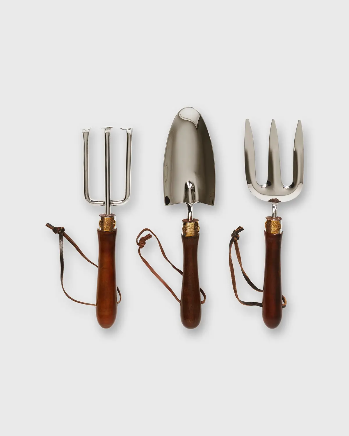 Garden Tools (Set Of 3) In Stainless Steel/Mango Wood 1