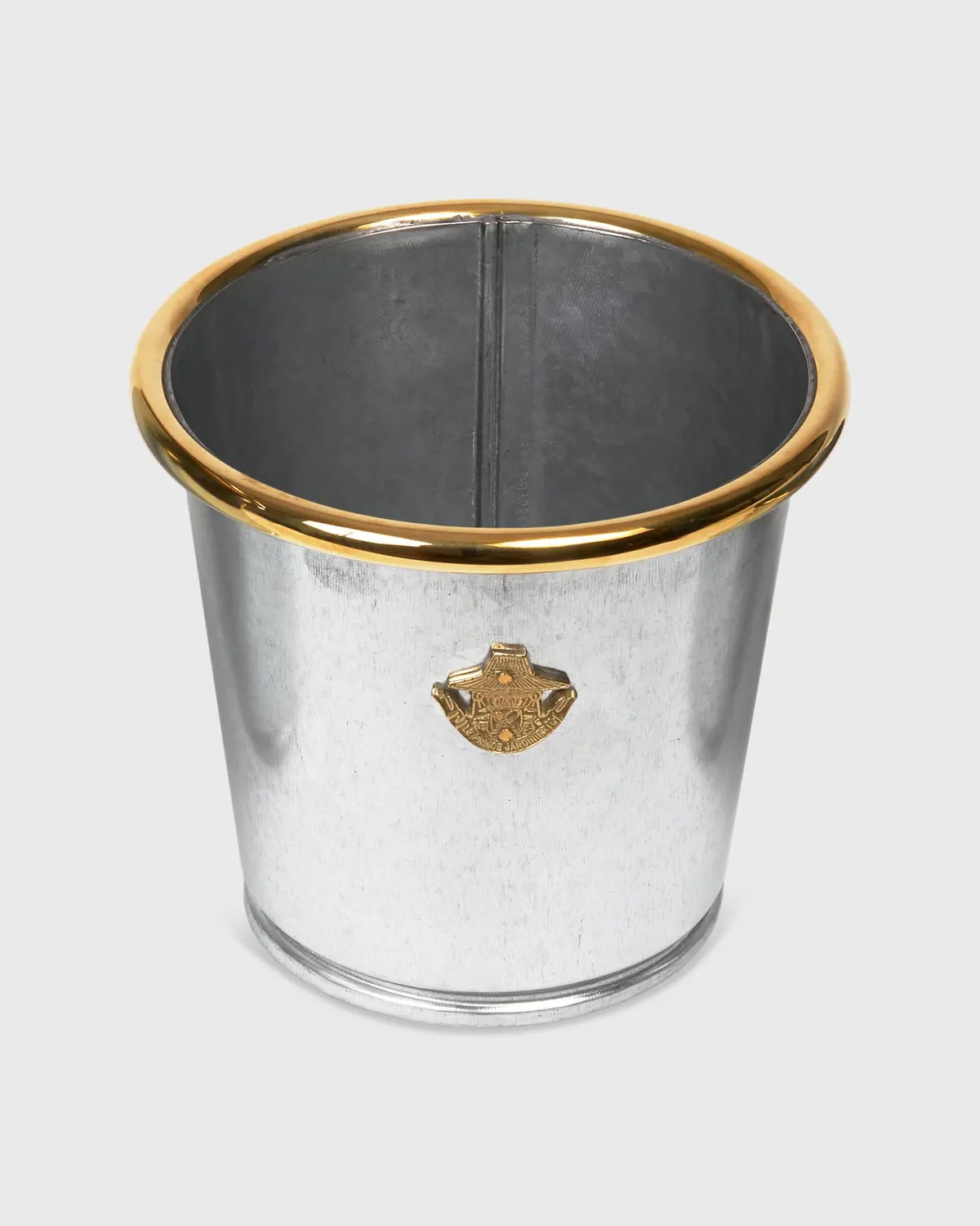 Flowerpot In Galvanized Stainless Steel 1