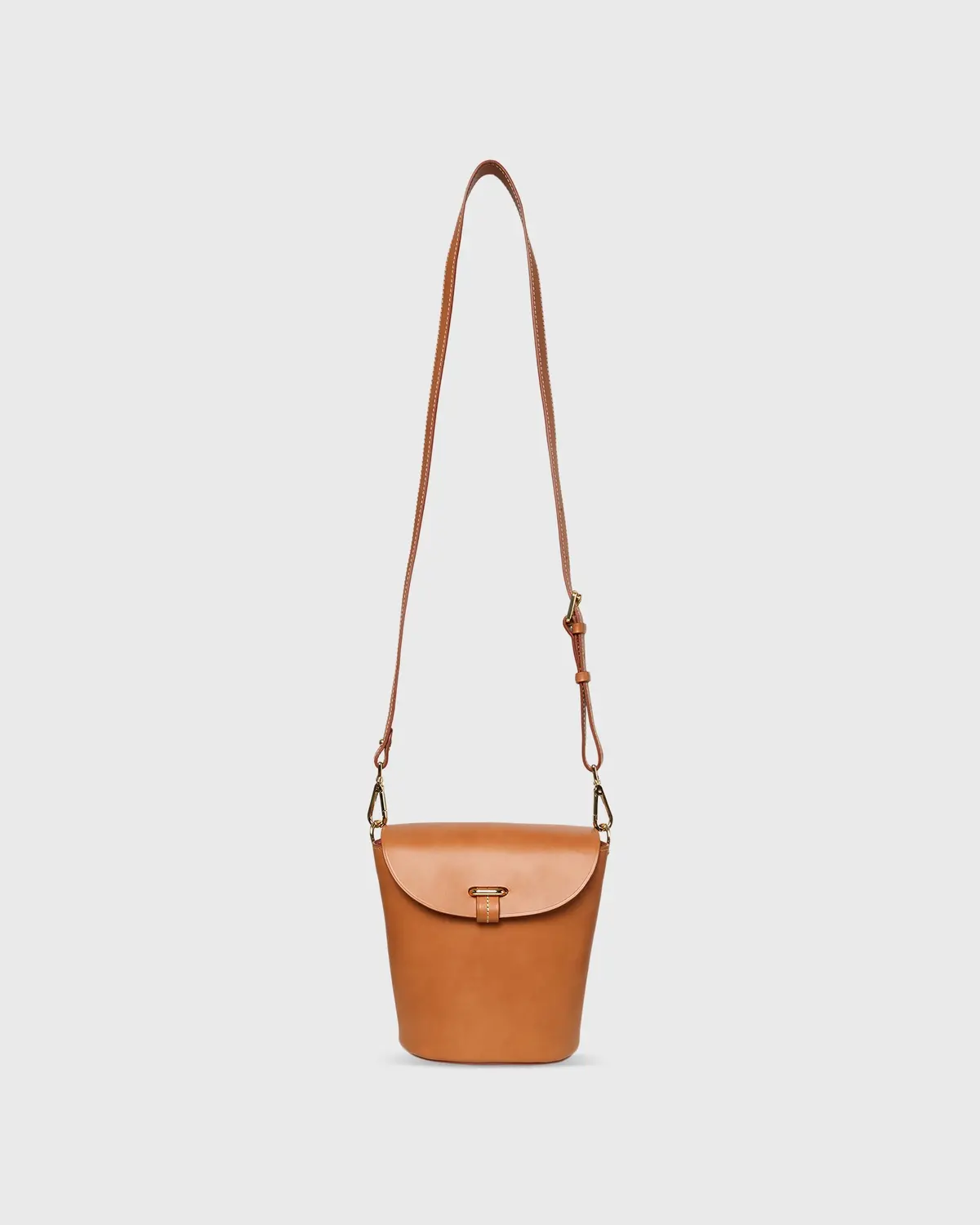 Charlotte Crossbody Bag In Tan Leather 1