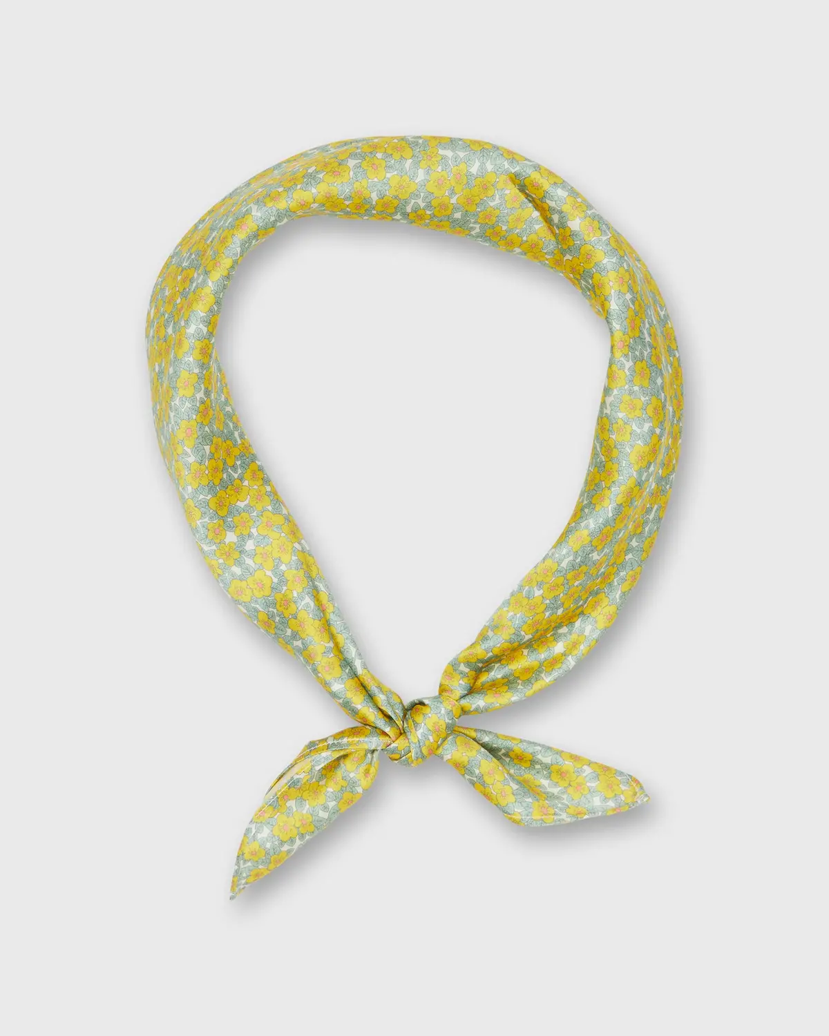 Anyway Scarf In Yellow Ffion Mair Liberty Fabric Silk 1