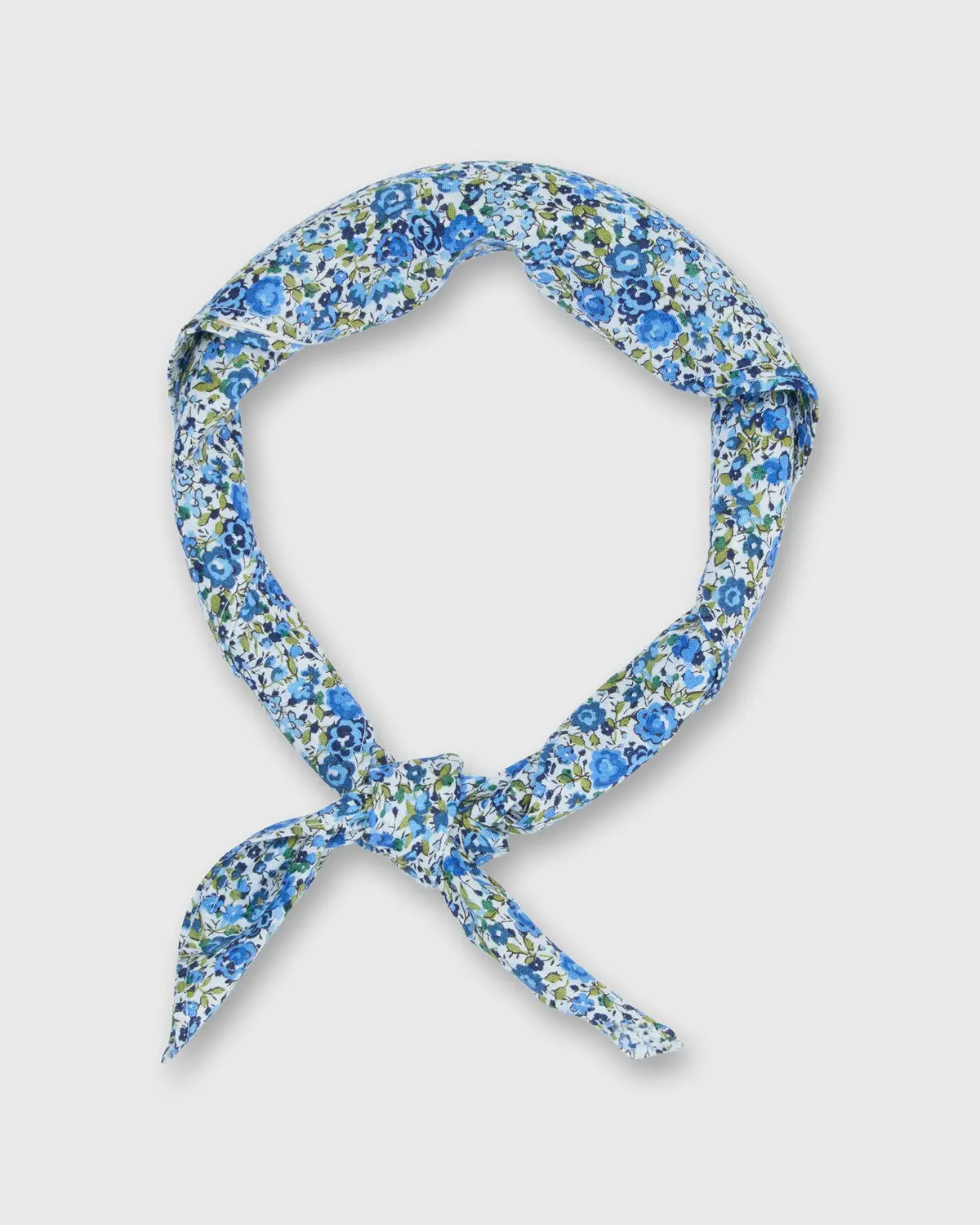 Anyway Scarf In Blue/Green Emma & Georgina Liberty Fabric 1