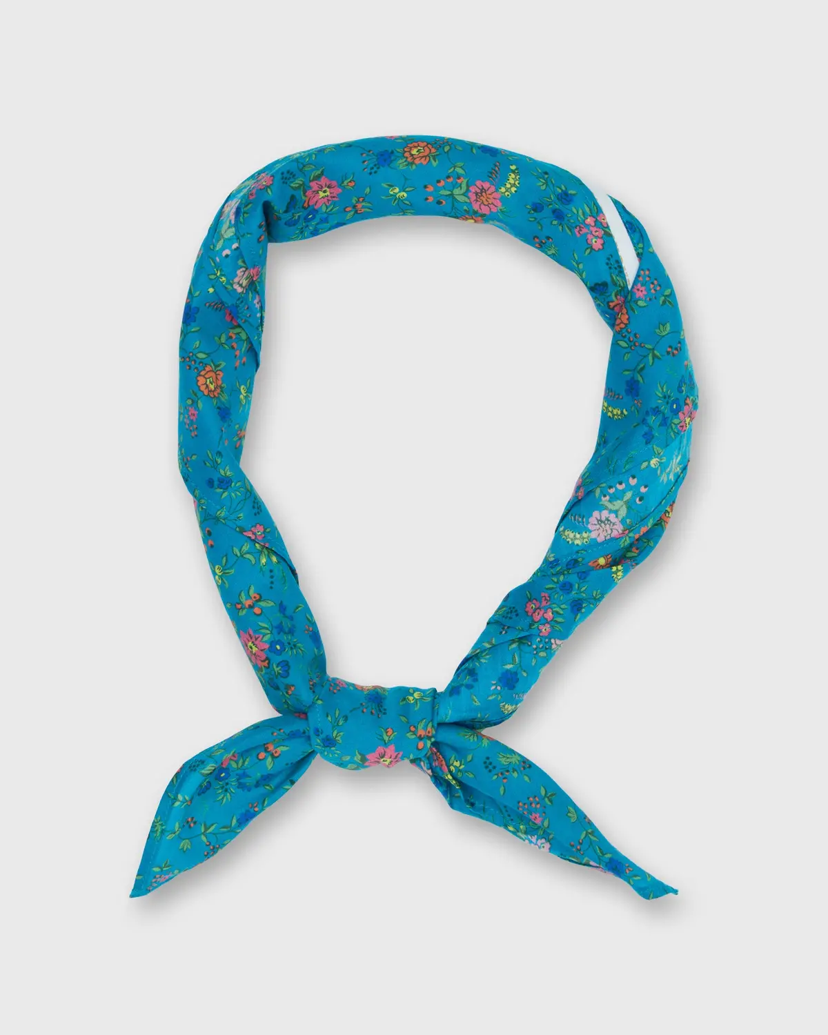 Anyway Scarf In Blue Multi Floribunda Meadow Liberty Fabric 1