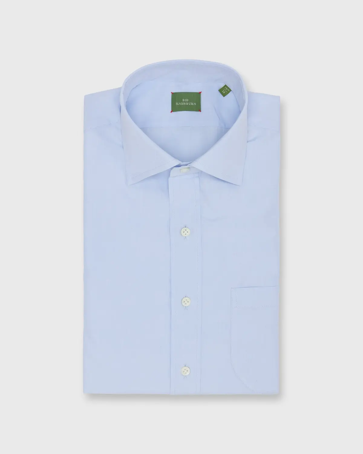 Otto Handmade Dress Shirt In Sky Sea Island Poplin 1