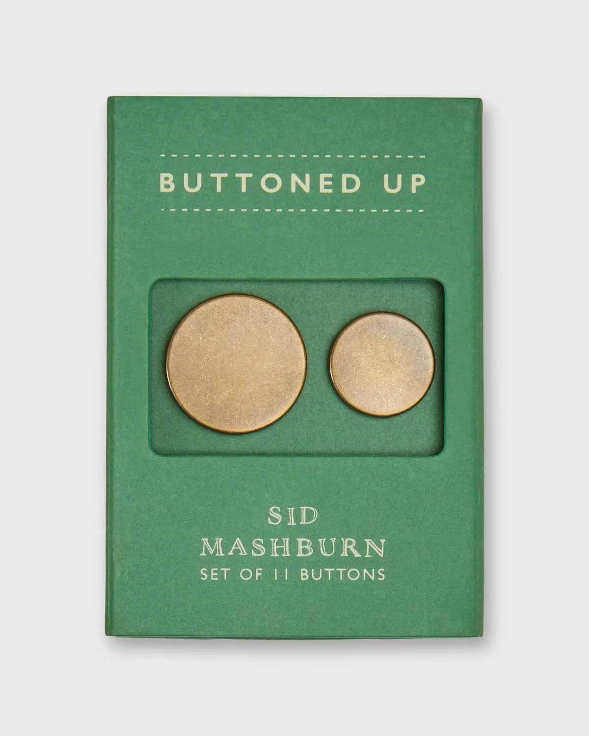 Jacket Button Set In Flat Brass 1