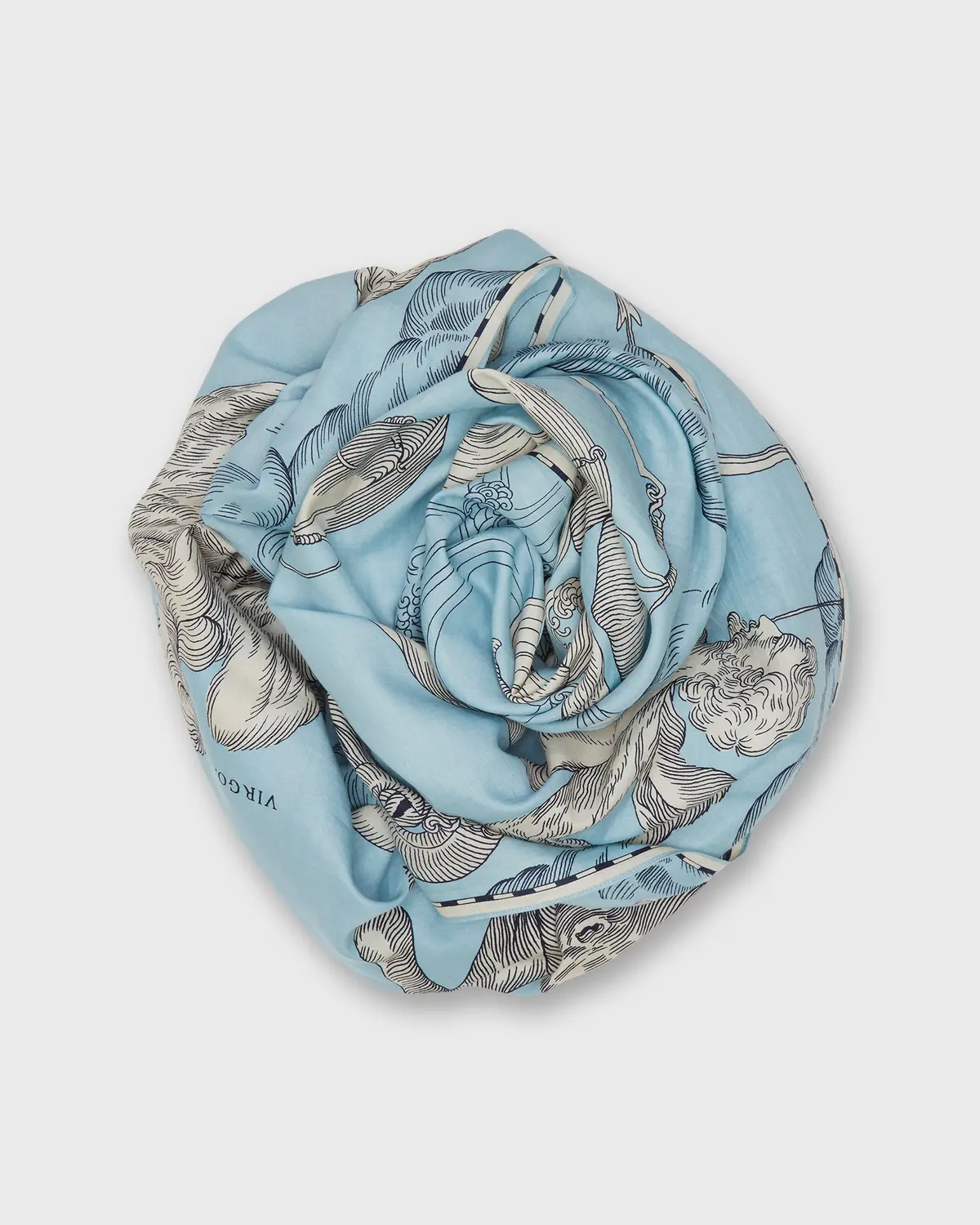 Astrologie Scarf In Light Blue 1