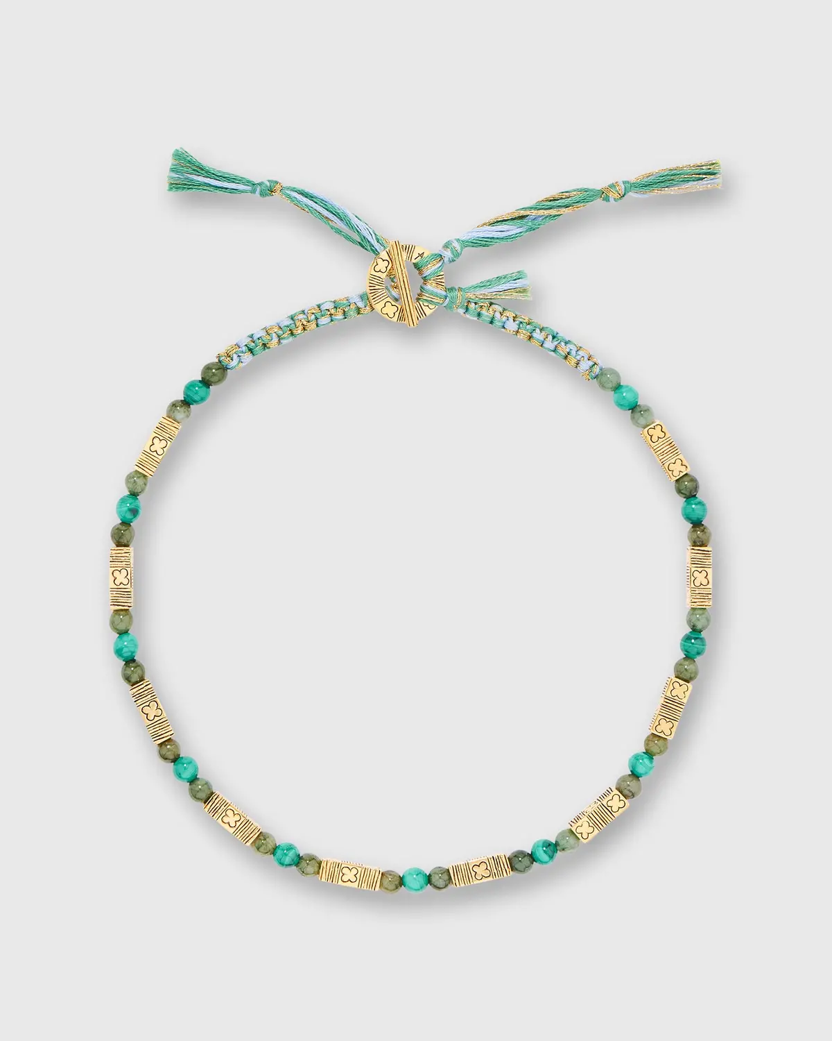 Honolulu Necklace In Blue/Green/Gold 1