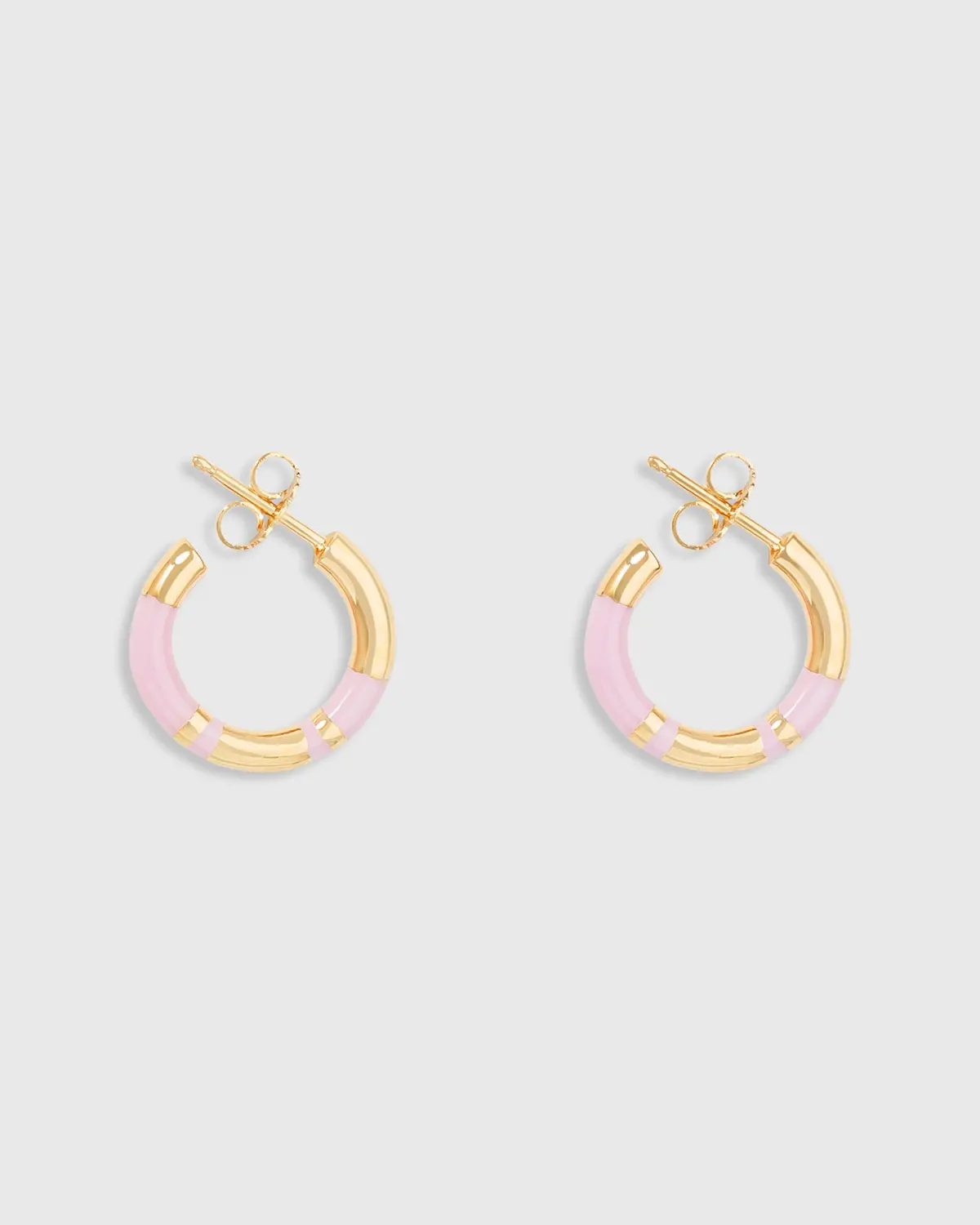 Positano Earrings In Gold/Pink 1