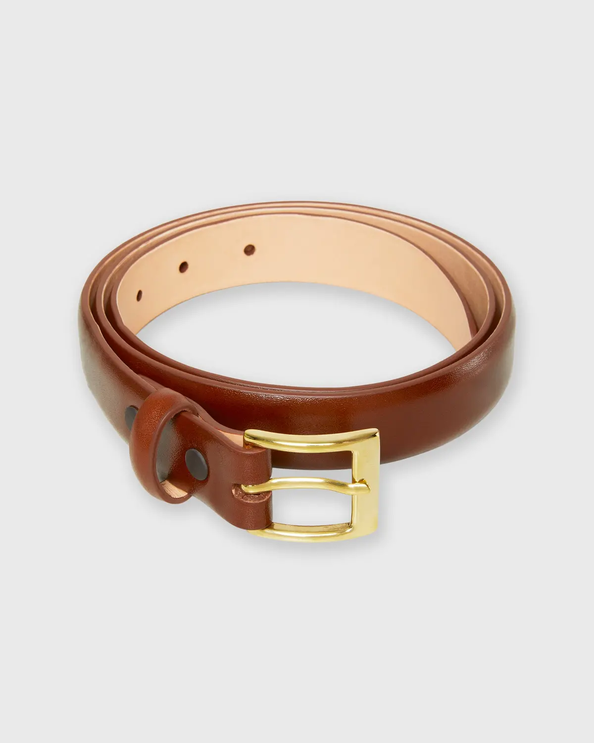 1" Belt In Medium Brown Calfskin 1