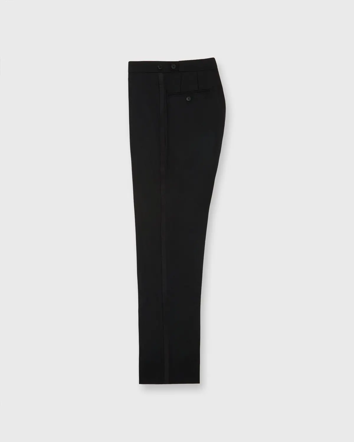 Tuxedo Trouser In Black Plainweave 1