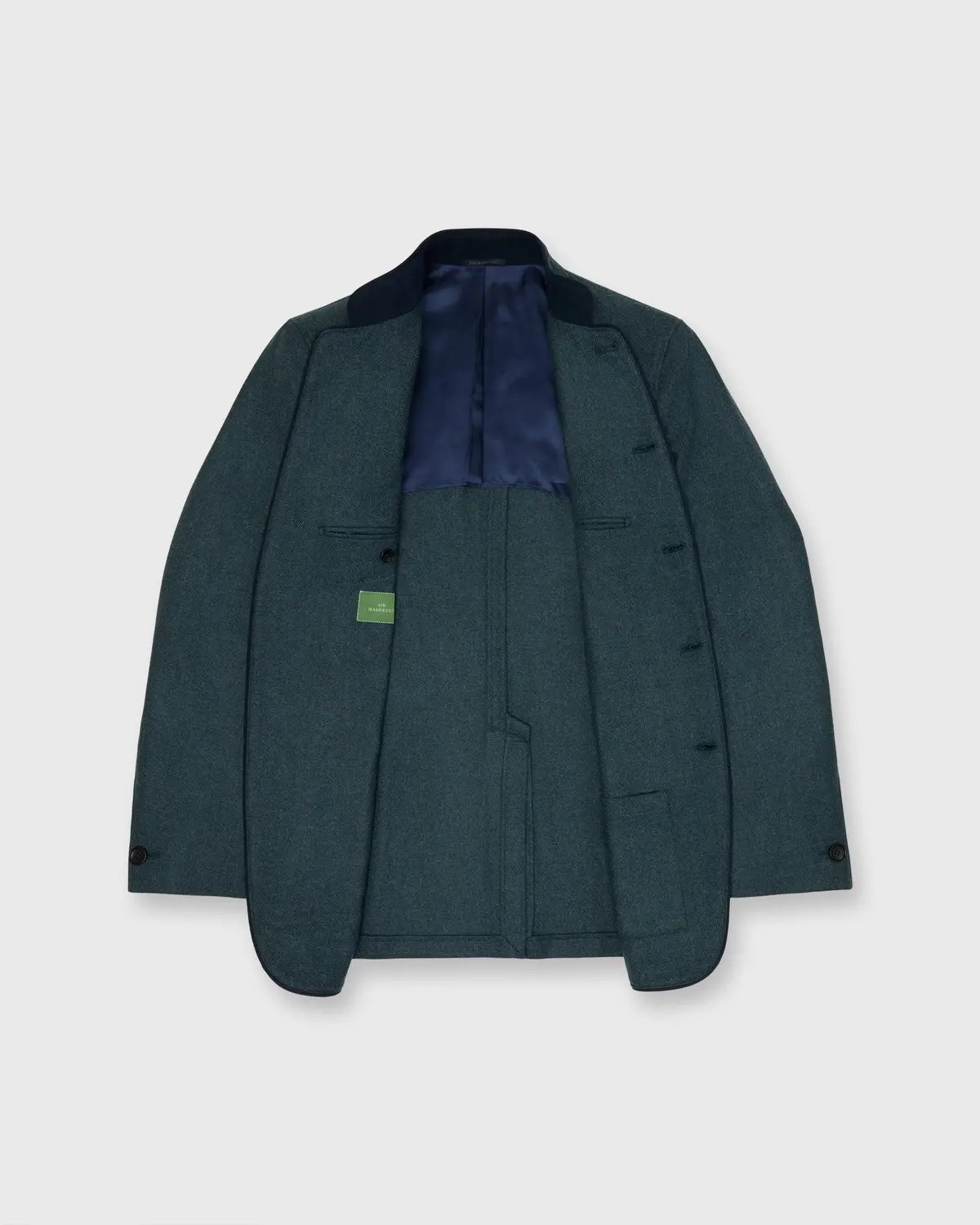 Tyrolean Jacket In Sea Moss Wool Twill 6