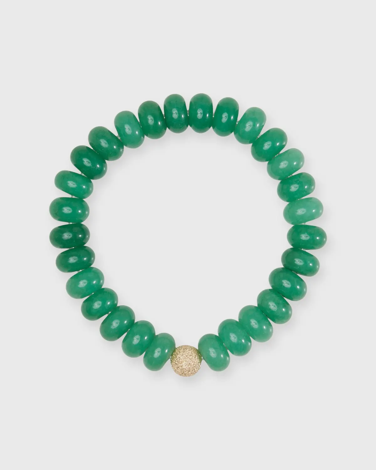 Semi Precious Beaded Bracelet In Matcha Monochrome 1