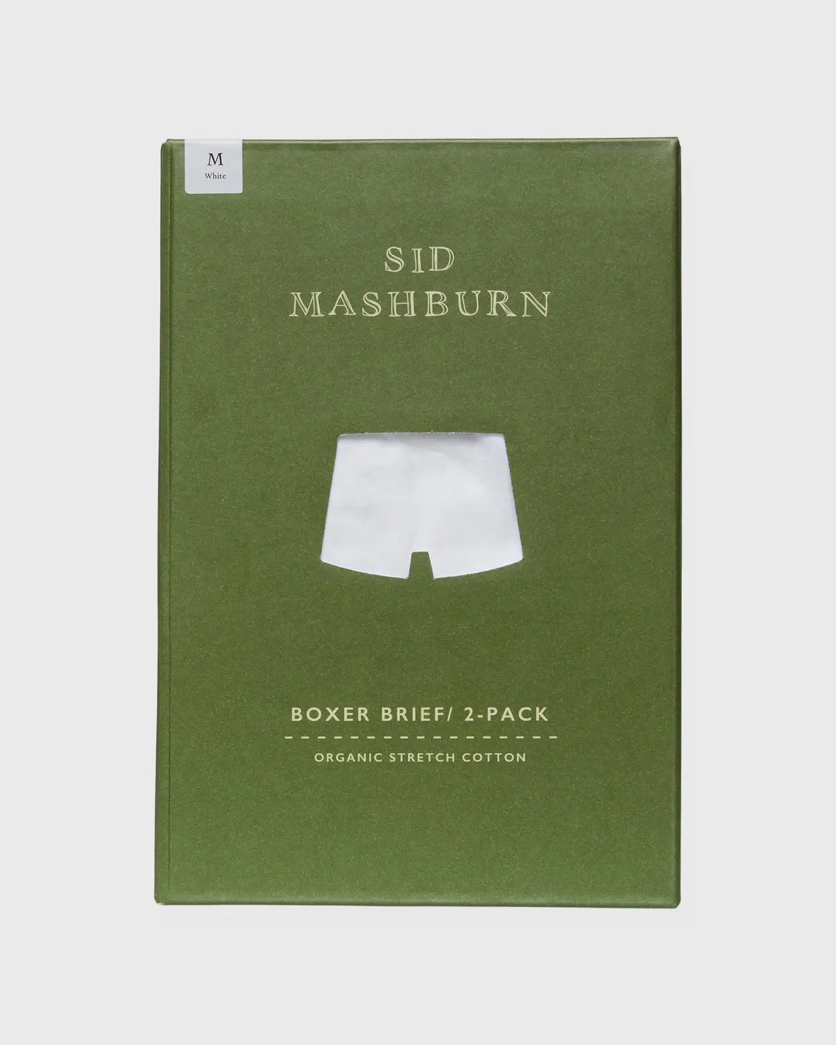 Boxer Brief (Pack Of 2) In White Organic Stretch Cotton 2