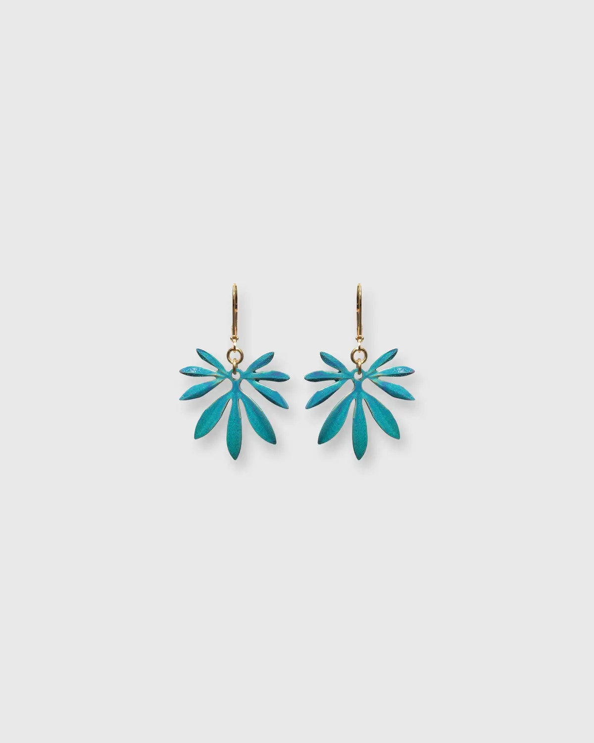 Ocean Bambu Earrings In Blue/Green 1