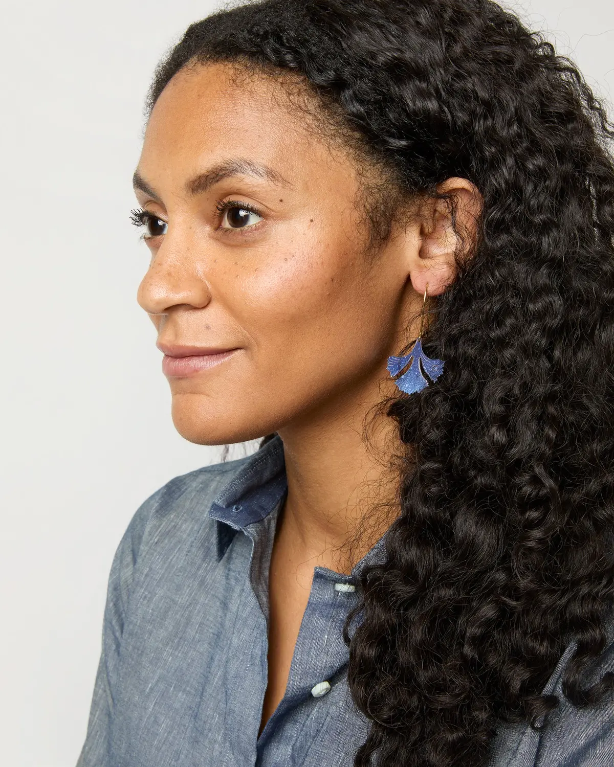 Moonlight Single Kalina Earrings In Purple/Indigo 2