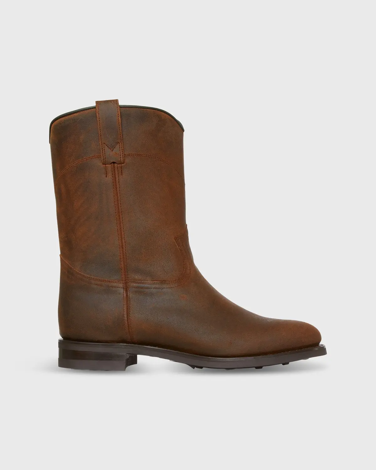 Vaquero Roper Boot In Waxy Brown Suede 2
