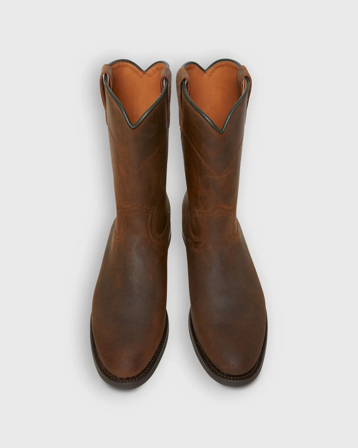 Vaquero Roper Boot In Waxy Brown Suede 1