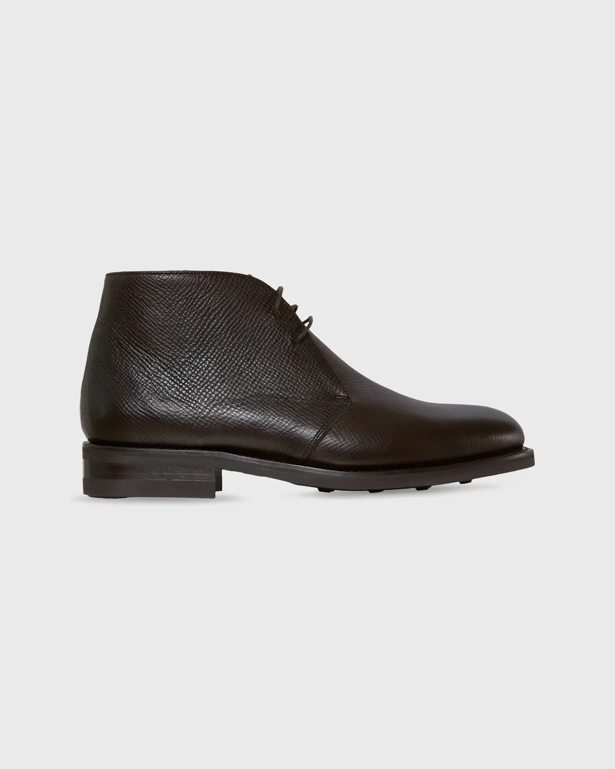 Chukka Boot In Dark Brown Utah Grain Calfskin 2