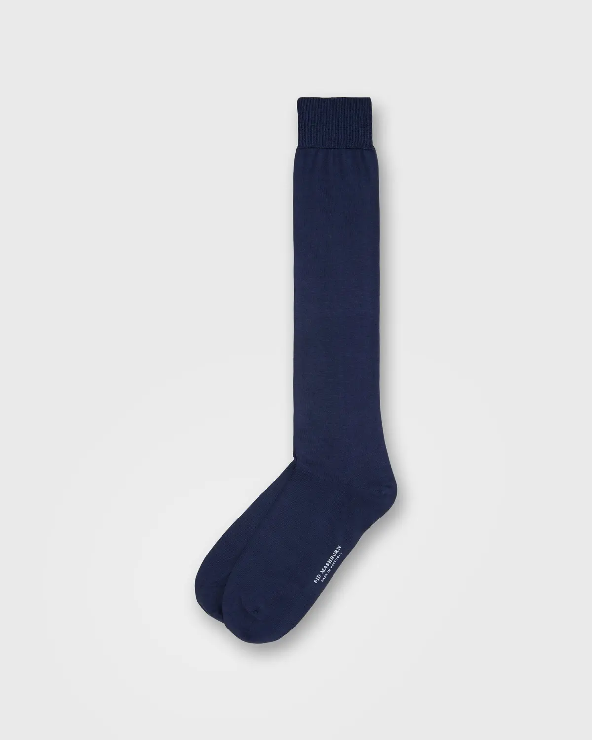 Over-The-Calf Dress Socks In Navy Silk 1