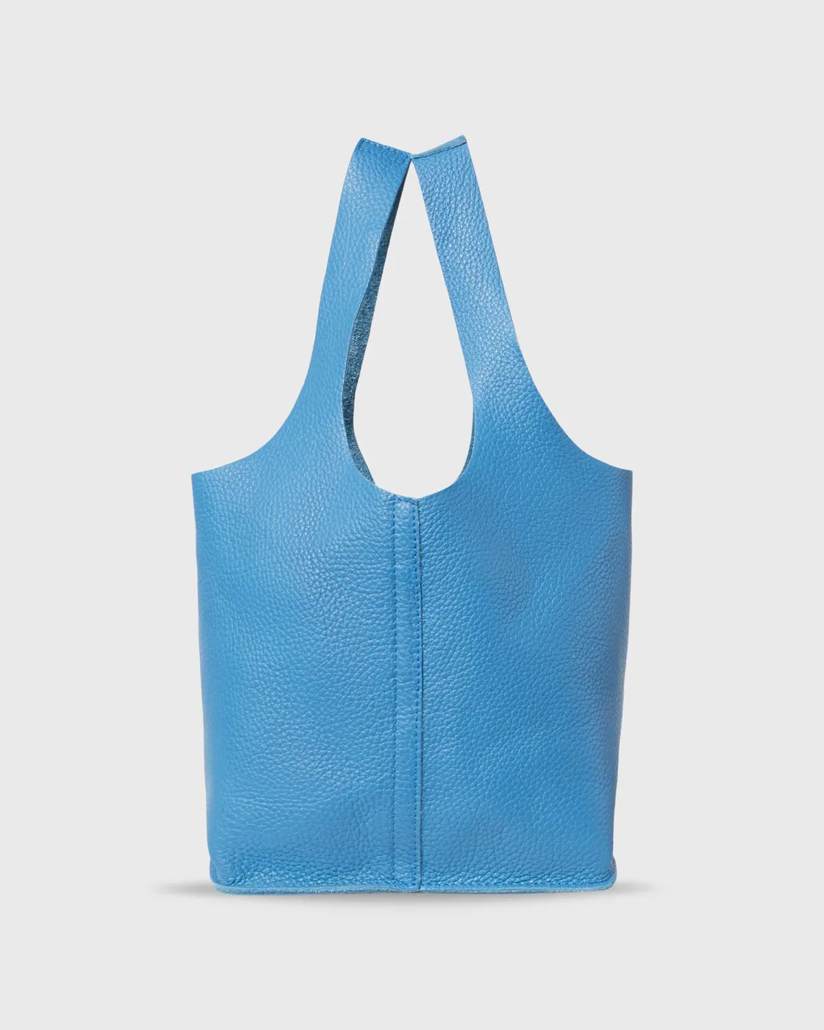 Paola Bucket Bag In Dutch Blue Leather 1
