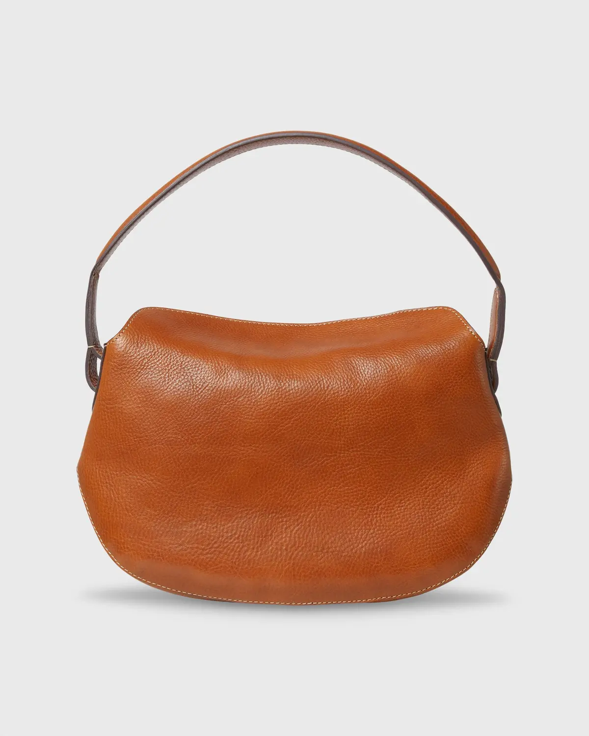 Agnes Shoulder Bag In Tan Leather 1