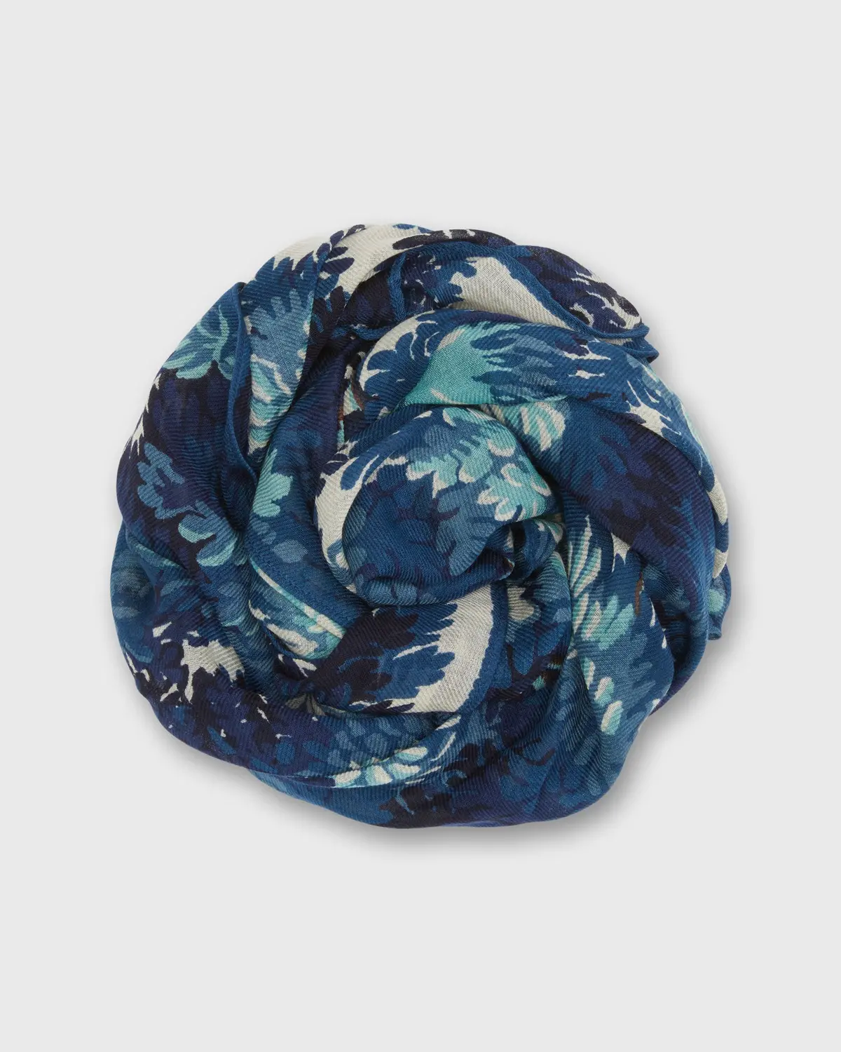Fontainebleau Square Scarf In Blue 1
