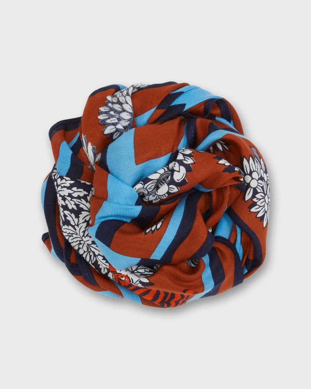 Labyrinthe Square Scarf In Squirrel 1