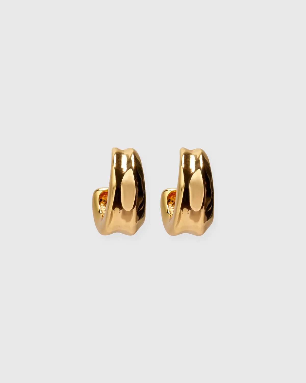 Onda Hoop Earrings In Gold 1