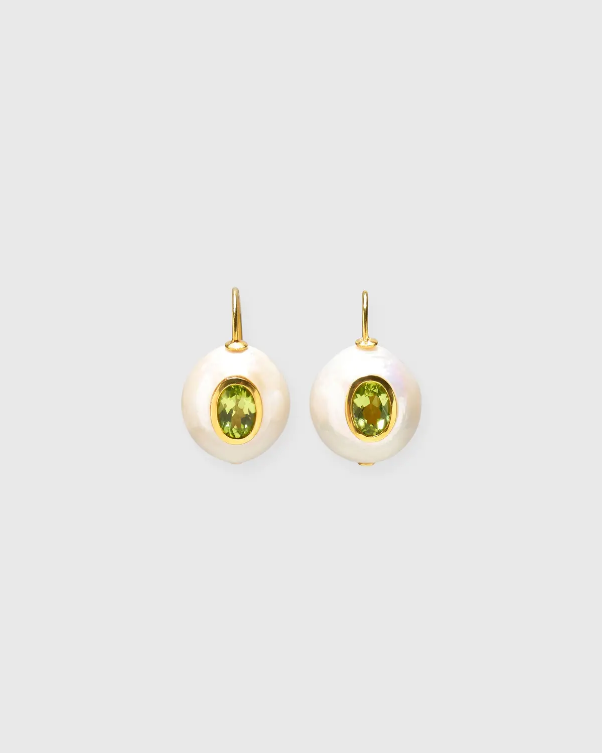 Pearl Pablo Earrings In Peridot 1