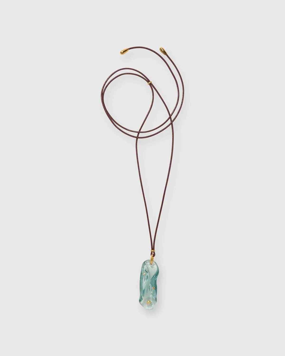 Vetri Cord Necklace In Aqua 1
