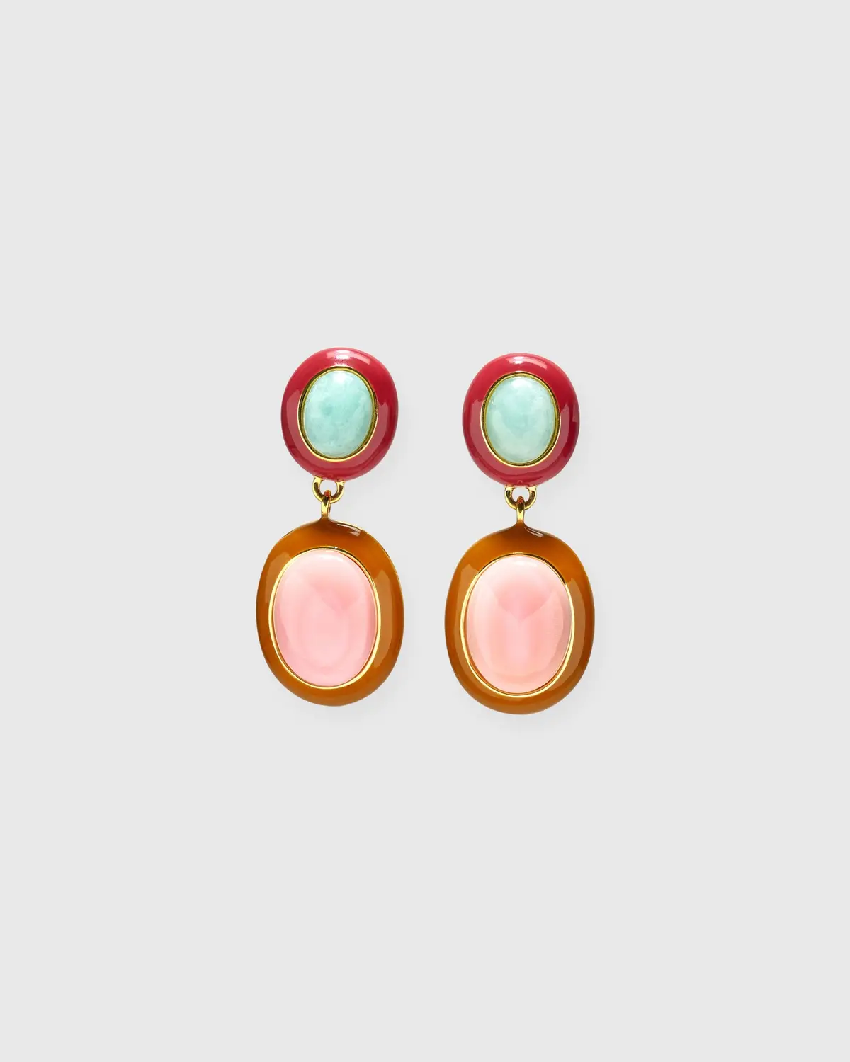 Papaya Earrings In Pink Conch 1