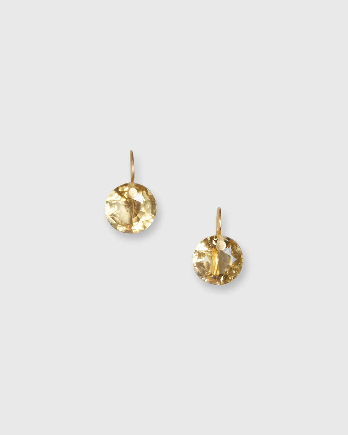 Small Brilliant Earrings In Citrine 1