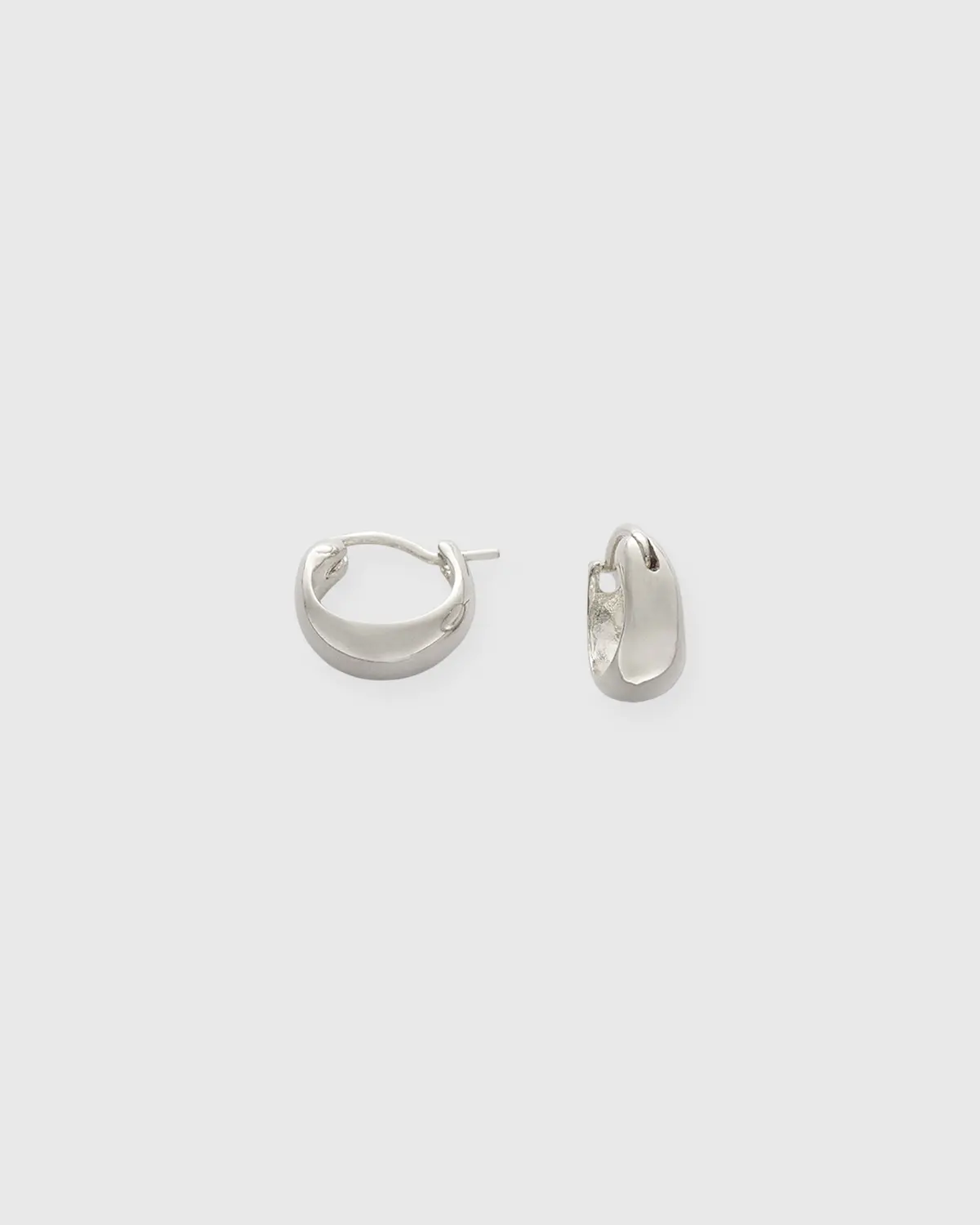 Small Hoop Earrings In Silver 1