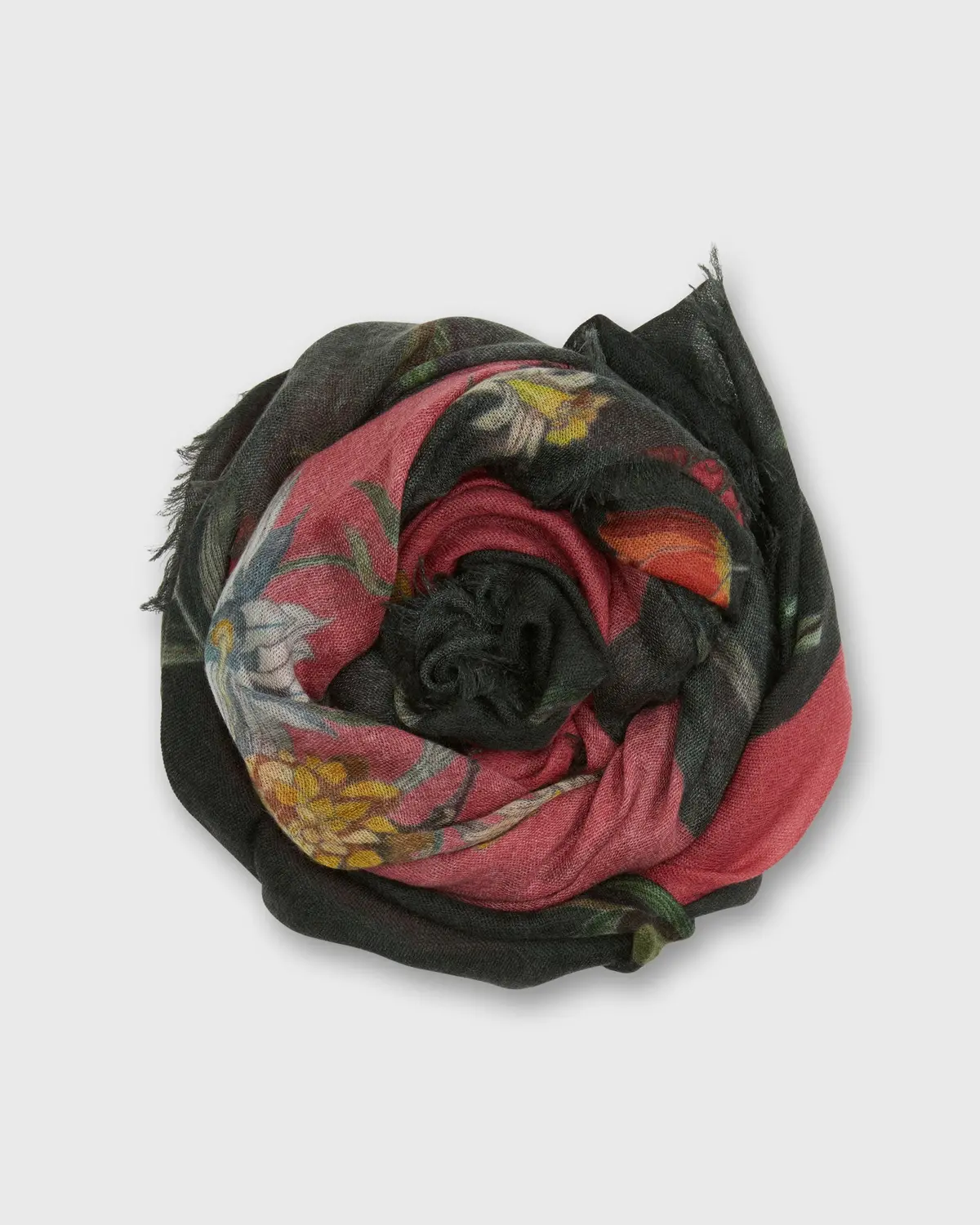 Square Scarf In Pink Floral 1