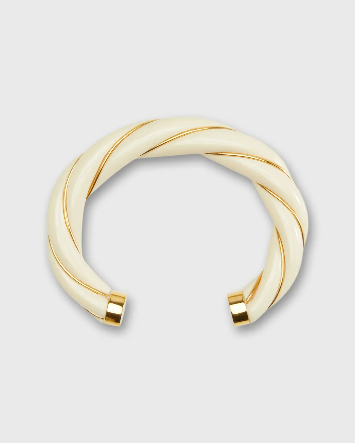 Diana Bracelet In Ivory Twisted Bakelite 1