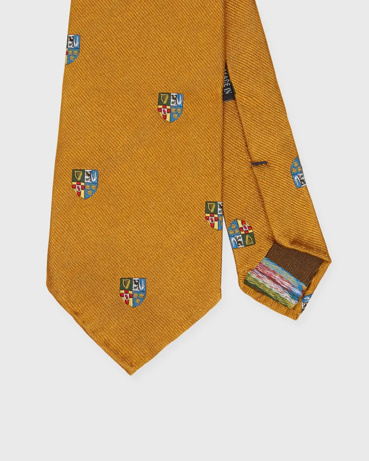 Silk Club Tie In Scotch/Gold Crest 1