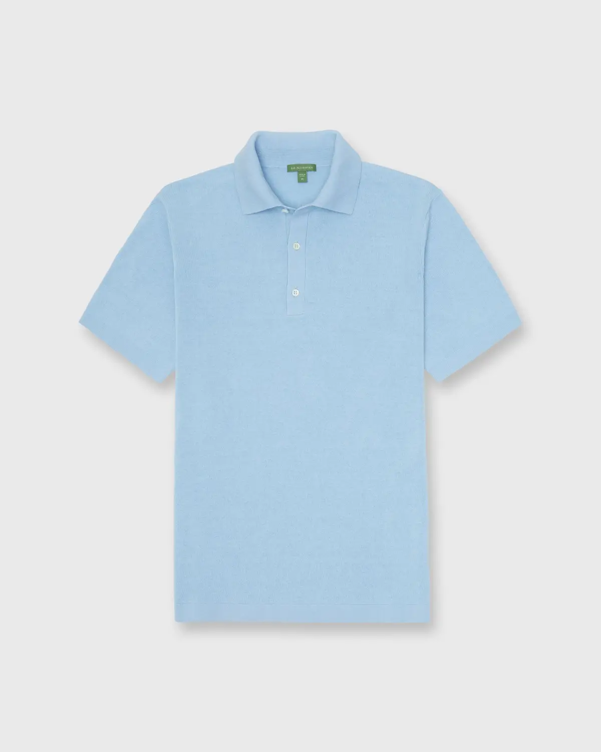 Rally Polo Sweater In Light Blue Cotton 1