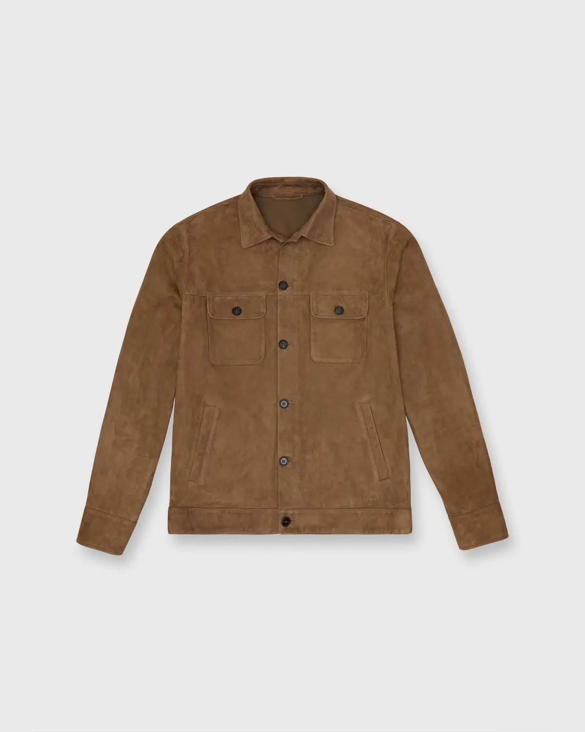 Work Jacket In Tobacco Suede 1